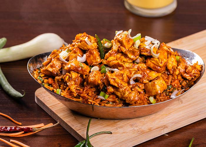 Schezwan Chicken Fried Rice